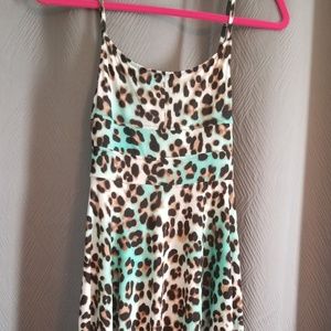 Forever 21 leopard dress size M